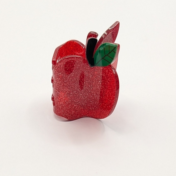 Accessories - Hair Clip Apple Red Teacher School Theme